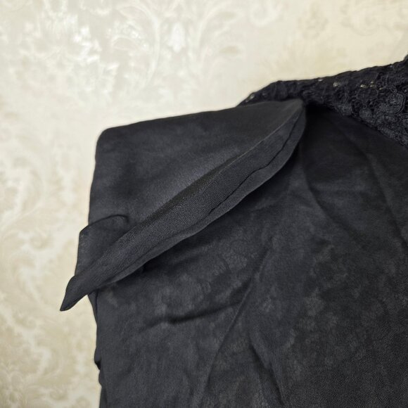 LC Lauren Conrad Size 12 Black Lace Blazer 1 Button Closure Front Pockets NWT - Picture 8 of 14